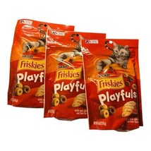 3 Pack Purina Friskies Playfuls Cat Treats Real Chicken &amp; Liver Flavor 6... - $14.75