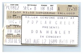 Don Henley Concert Stub August 12 1989 Chicago Illinois - £19.77 GBP
