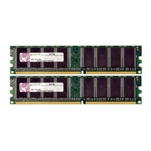 Kingston 2GB 2x1GB PC3200U 400MHz Niedrige Dichte DDR Desktop RAM Mem Getestet - £44.69 GBP