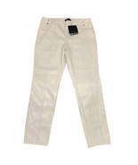 Marc New York Faux Leather Slim Skinny Pants Womens Size Large Cream Latte - $39.59