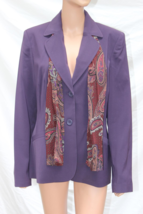 Nwt East 5TH 3-PC Business Suit Womens 12 Tall Jacket Skirt Pants Purple Plum - £31.87 GBP
