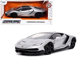 Lamborghini Centenario Gray Metallic with Black Top &quot;Hyper-Spec&quot; Series ... - £32.36 GBP
