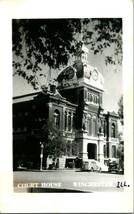 RPPC Winchester Illinois Il - Scott Contea Tribunale Casa Auto Unp Cartolina - £34.76 GBP