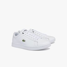 Lacoste Men Low Top Sneaker Carnaby Evo BL 1 SPM WHT White Leather - £49.63 GBP