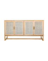 Worlds Away Sorren Caned Media Cabinet, Natural Color - £1,163.79 GBP