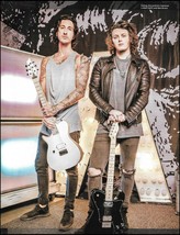 Asking Alexandria Cameron Liddell &amp; Ben Bruce 8 x 11 color pin-up photo print - $4.50