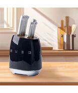 Smeg 7 Piece New Knife Block Set Stainless Steel Multicolor - FAST EXPRE... - $175.90
