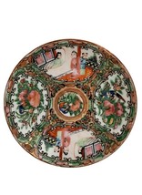 19th C. Antique Chinese Famille Rose Medallion Tea Gold Rim Saucer - Read - £18.34 GBP