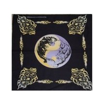 Tiger&amp;Jaguar Yin Yang Flames Tribal Bandana Scarf Scarve Head Wrap Handkerchief - £7.18 GBP