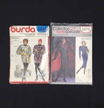 Burda Patterns 5876 5834 Leggings Skirt Suit Oversized Top  Vintage 1980s Era  - £10.93 GBP