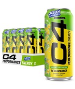 Cellucor C4 Performance Energy Drink JOLLY RANCHER Green Apple 16 Fl Oz 12 Pack - $39.59