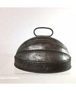 Vintage 7.5” 2 Pc. Tin Melon Shaped Mold Bread Jell-O Cake Tin Kitchen - £7.85 GBP