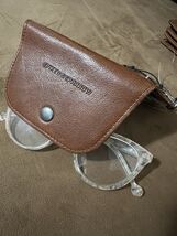 Spikes &amp; Sparrow Pure Leather Brown Sun Glasses Case Hard To Find -no Gl... - $29.67