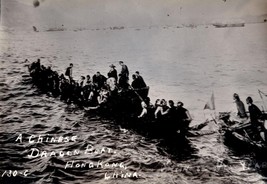 Vintage Photo; A Chinese Dragon Boat; Hong Kong, China; Circa 1912 - £11.76 GBP