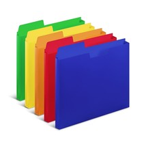 Staples TRU RED Plastic File Pockets Letter Size Assorted Colors 5/Pack - £30.67 GBP