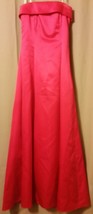 Urban Girl Nites - Red Size 3/4  Strapless Long Formal Gown With Stole  ... - £15.28 GBP