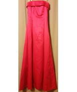Urban Girl Nites - Red Size 3/4  Strapless Long Formal Gown With Stole  ... - £15.22 GBP