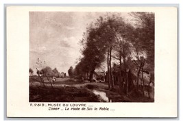 RPPC La route de Sin-le-Noble Painting by Jean Baptiste Corot Postcard Z4 - £2.28 GBP