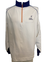 Sanctuary Logo  FootJoy White Men&#39;s 1/4 Zip Sweatshirt, Sz Large - $23.74