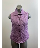 Northern Reflection Women&#39;s Snap Button Up Quilted Vest Size Small Mauve... - $12.86