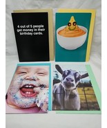 (4) Hallmark Shoebox Humor Birthday Greeting Cards With Envelopes 5&quot; X 7&quot; - $27.15 CAD