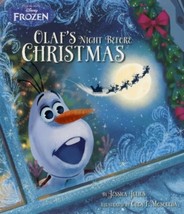 new Disney Frozen Olaf&#39;s Night Before Christmas Picture Book Hardcover + CD Gift - £8.24 GBP