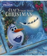 new Disney Frozen Olaf&#39;s Night Before Christmas Picture Book Hardcover +... - £8.31 GBP