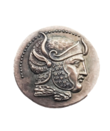 Seleucid Kingdom Medal Restrike - Busto eroico con elmo con corna e alat... - $18.55 CAD