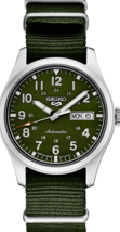 Men&#39;s Seiko 5 Diver&#39;s Automatic Green Nylon Watch SRPG33K1 (FEDEX 2 DAY) - £178.05 GBP