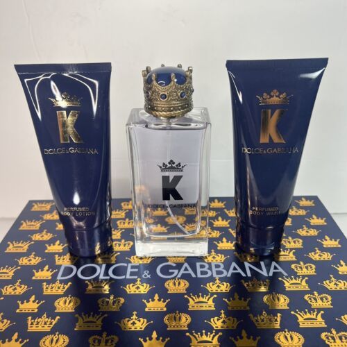 Primary image for K By Dolce & Gabbana Gift Set EDT 3.3 oz , ShowerGel + Body Lotion - NEW  IN BOX