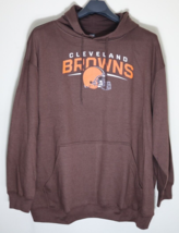 Men&#39;s NFL Team Apparel Cleveland Browns Pullover Hooded Sweatshirt Size ... - $29.67
