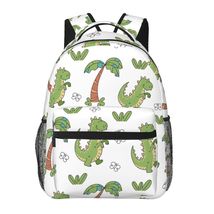 Dinosaur school backpack back pack  bookbags dino schoolbag for boys  kids  - £20.81 GBP