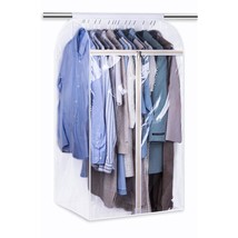 43&quot; Hanging Garment Bags For Closet Storage Large Clear Window Hanging C... - $35.99