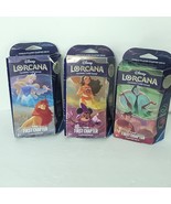Set of 3 - 1 of Each - Starter Deck The First Chapter Disney Lorcana TCG... - $1,291.60 MXN