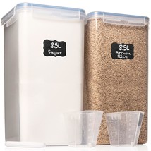 Extra Large Food Storage Containers With Airtight Lids, Set Of 2 (8.5L /... - $45.99