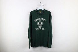 Vtg Ralph Lauren Mens M Faded Spell Out University of Polo RL Long Sleeve Shirt - $54.40