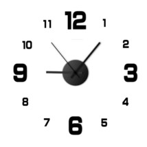 Black Friday Deal - Frameless DIY Wall Clock Wall Decal Home Silent Clock - £11.90 GBP+