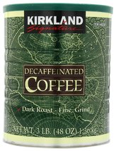 Kirkland Signature Dark Rost Fine Grind Decaf Arabica Coffee, 48 Ounce - $32.33