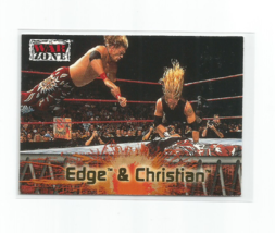 Edge &amp; Christian 2001 Fleer WWF/WWE War Zone Card #55 - £5.41 GBP