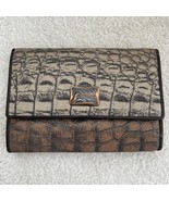 Roberto Cavalli Freedom Textured Animal Print Tri-Fold Wallet - $1,191.88 MXN