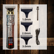 Professional Electric Shaver for Men Beard Trimmer for Men (Heavy Metal Lion) - £19.97 GBP