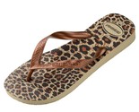 Havianas Women Flip Flop Thong Sandals Top Animals Size US 11 Sand Grey ... - $30.69
