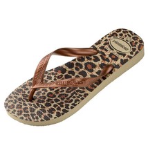 Havianas Women Flip Flop Thong Sandals Top Animals Size US 11 Sand Grey ... - £24.25 GBP