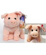 Ty Wilbur The Pig From Charlottes Web Ty Beanie Baby & Buddy Collectible 2 pcs - $95.00