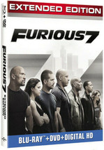 Furious 7 (2015)--Blu-Ray Disc Only (Includes Extended + Theatrical Editions) - $20.00