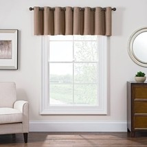 Keeco Antique Satin Room Darkening Grommet Window Valance Linen, 52x 18 ... - $59.48