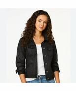Cato Cropped Denim Jean Jacket Large Buttons Women&#39;s Size Small - $24.06 CAD