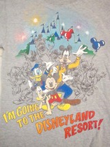 Disneyland I&#39;m Going To The Resort! Walt Disney World Souvenir Mickey T Shirt S - £12.07 GBP