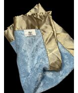 Cherish &amp; Joy Silky Security Blanket Satin Baby Lovey Blue Beige Silkie ... - $69.19 CAD