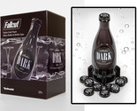 Fallout 4 Nuka-Cola Dark Glass Rocket Bottle + 10 Bottle Caps Replica Fi... - £78.62 GBP